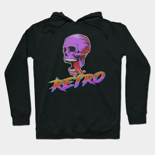 Retro skull Hoodie by VladoShop™